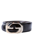 036.1766 GG Buckle Reversible Vintage Belt Size 85/34 Black