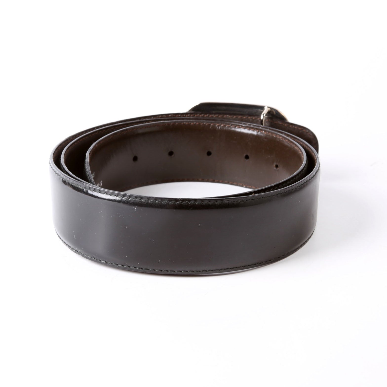 036.1766 GG Buckle Reversible Vintage Belt Size 85/34 Black