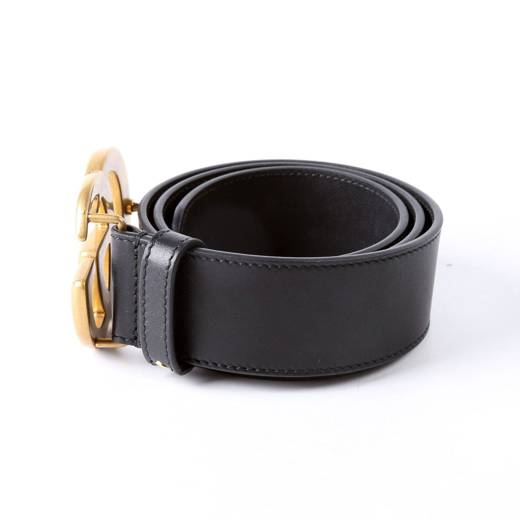 Gucci 400593 Marmont GG Leather Belt Size 70/28 Black