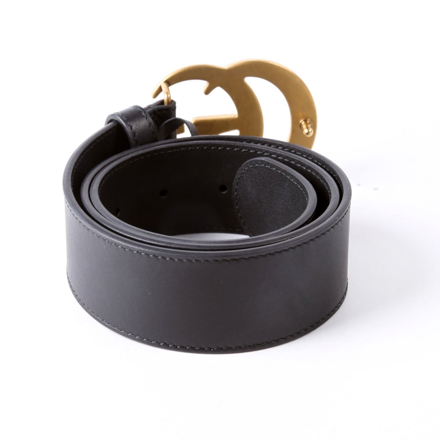 Gucci 400593 Marmont GG Leather Belt Size 70/28 Black