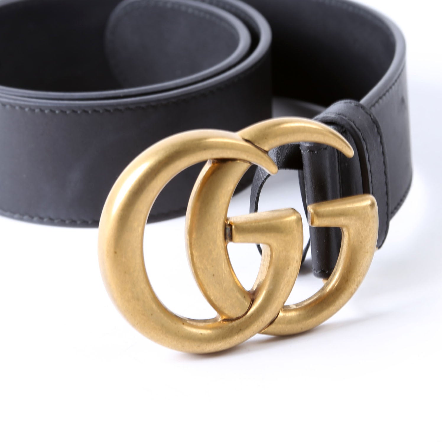 Gucci 400593 Marmont GG Leather Belt Size 70/28 Black