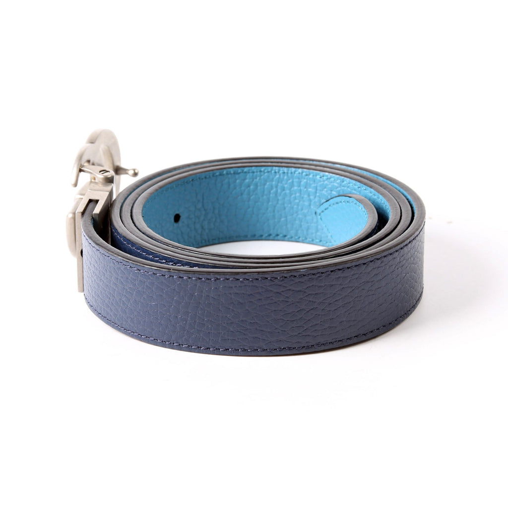 Gucci 643847 GG Marmont Reversible Leather Belt Size 100/40 Blue