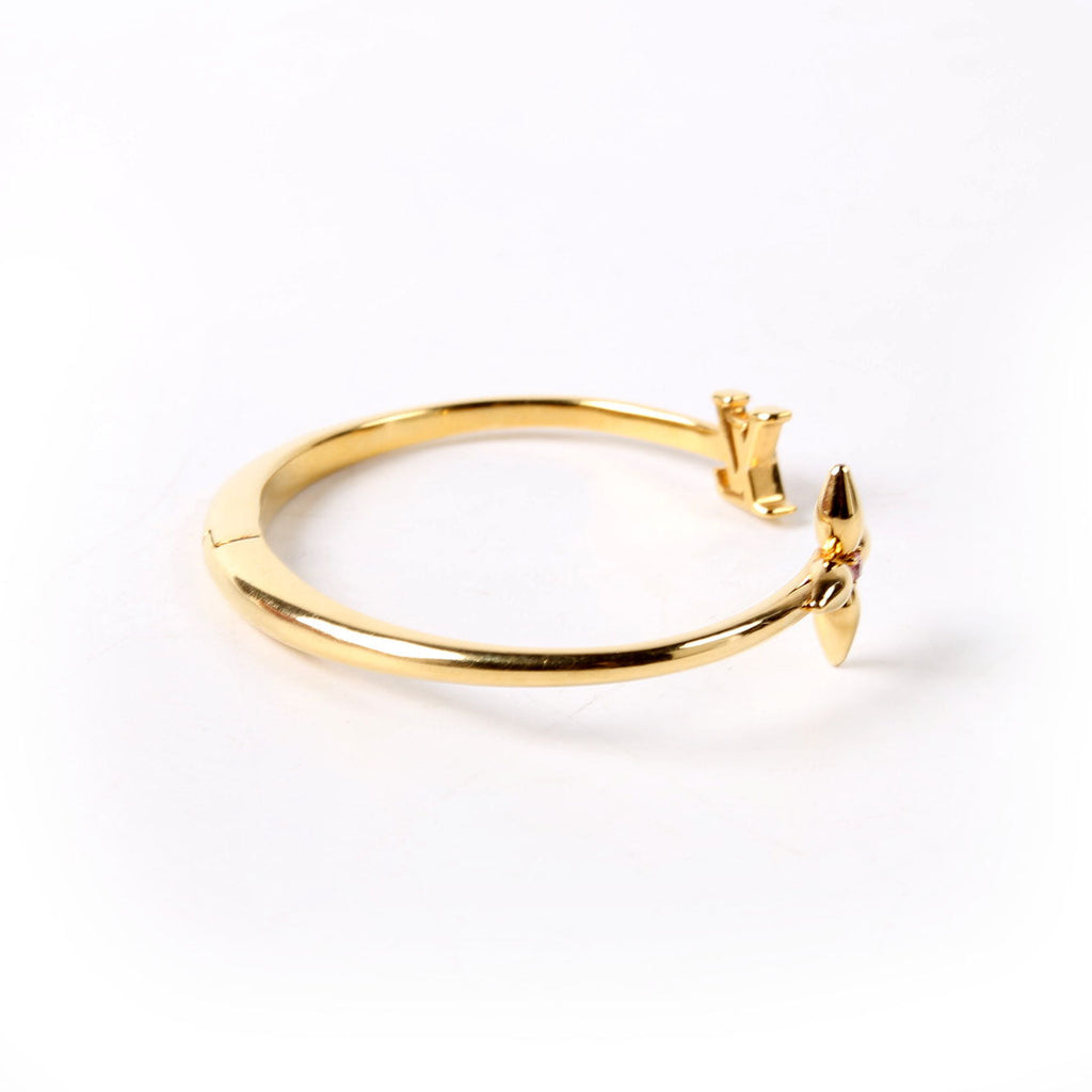 Louisette Signature Bracelet Size M Gold/Pink