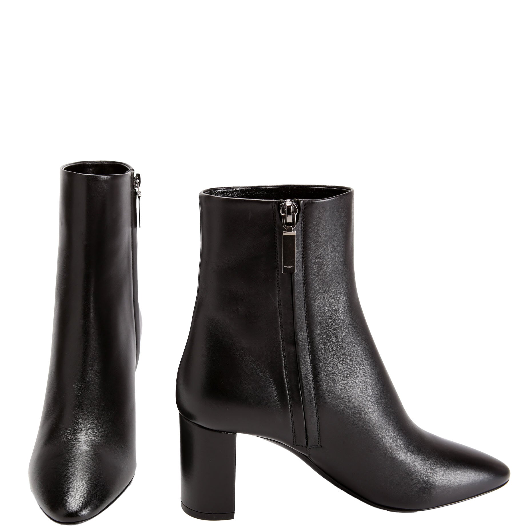 SAINT LAURENT LouLou Ankle Zip Booties Size 39