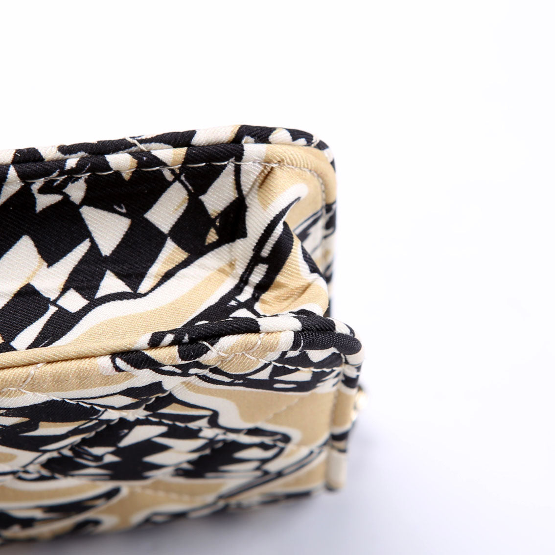 CC Flag Printed Clutch With Chain Canvas RFID