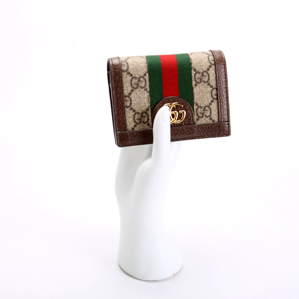 Gucci 523155 Ophidia GG Card Case Wallet