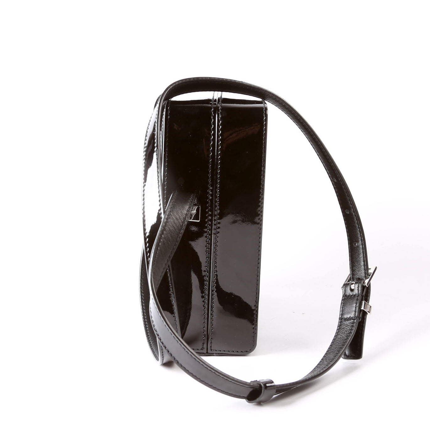 SAINT LAURENT Paris Camera Box Bag Patent 711431 Black