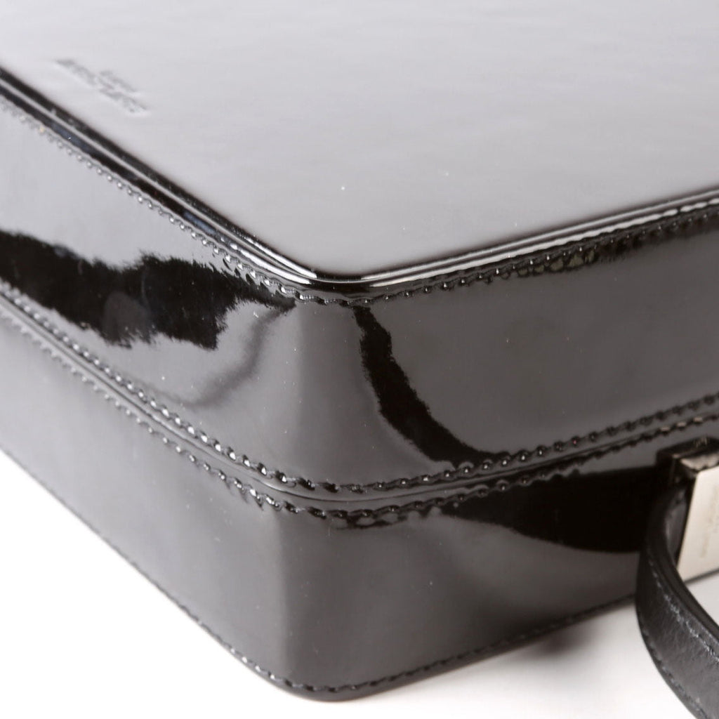 SAINT LAURENT Paris Camera Box Bag Patent 711431 Black