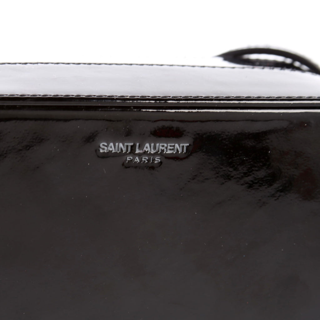 SAINT LAURENT Paris Camera Box Bag Patent 711431 Black