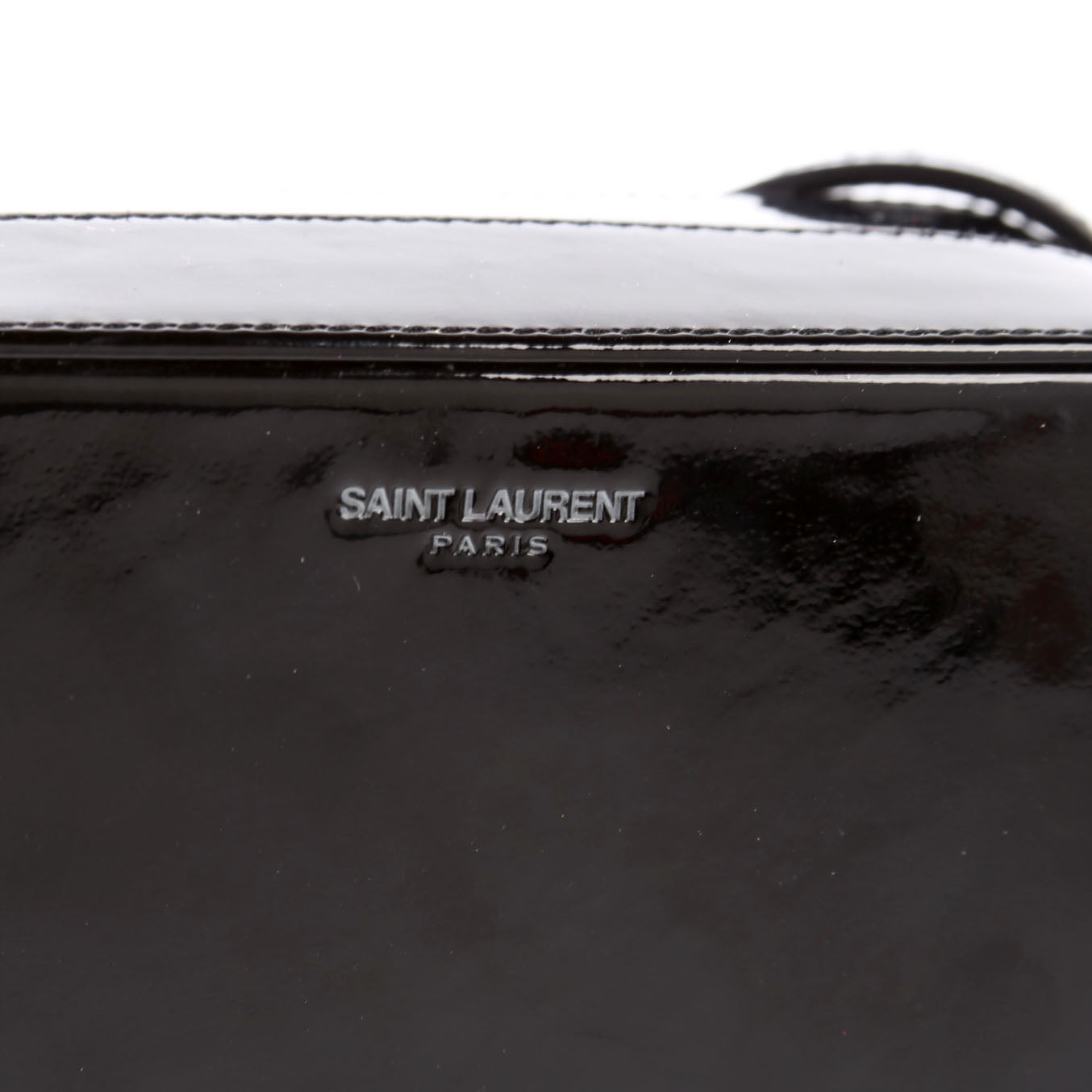 SAINT LAURENT Paris Camera Box Bag Patent 711431 Black