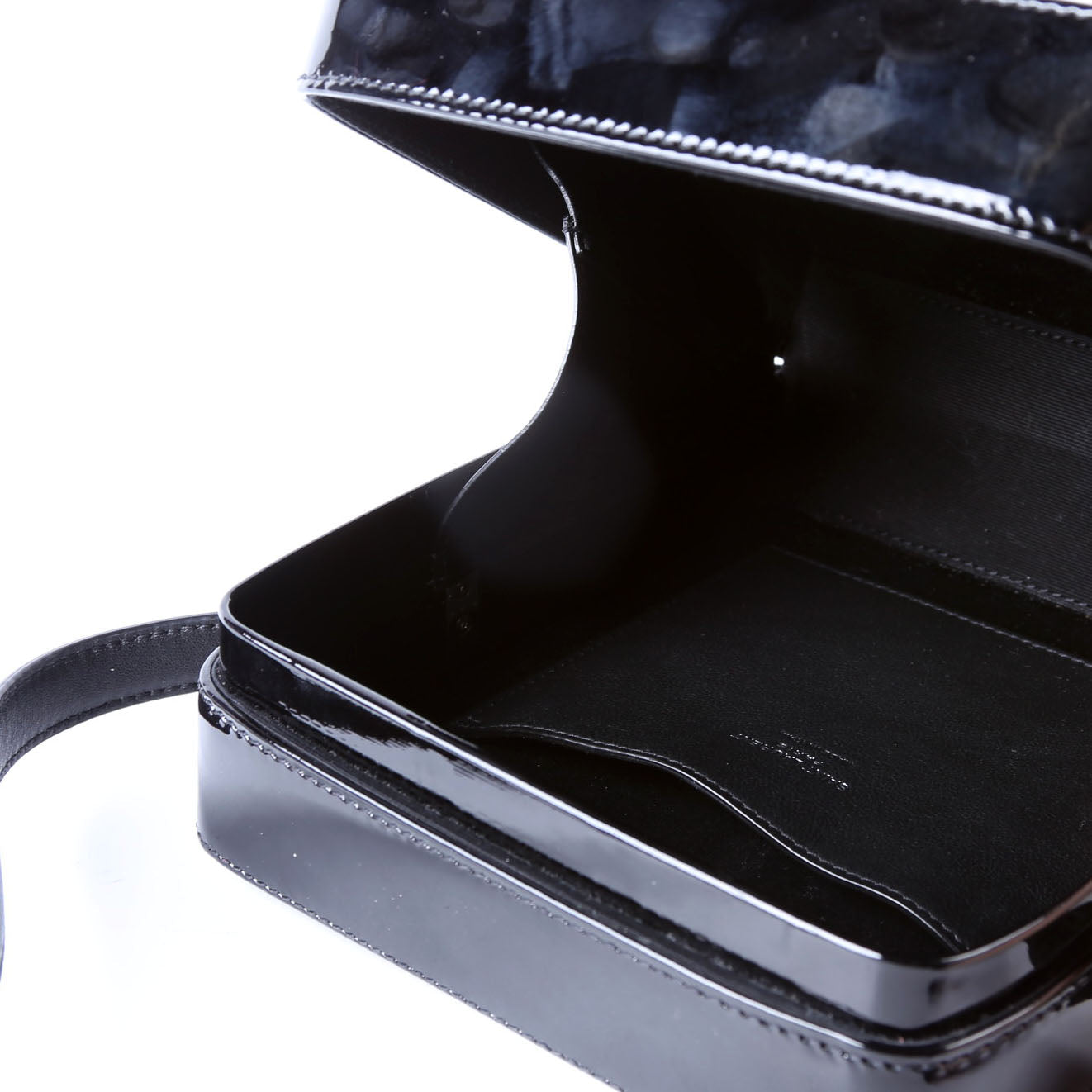 SAINT LAURENT Paris Camera Box Bag Patent 711431 Black