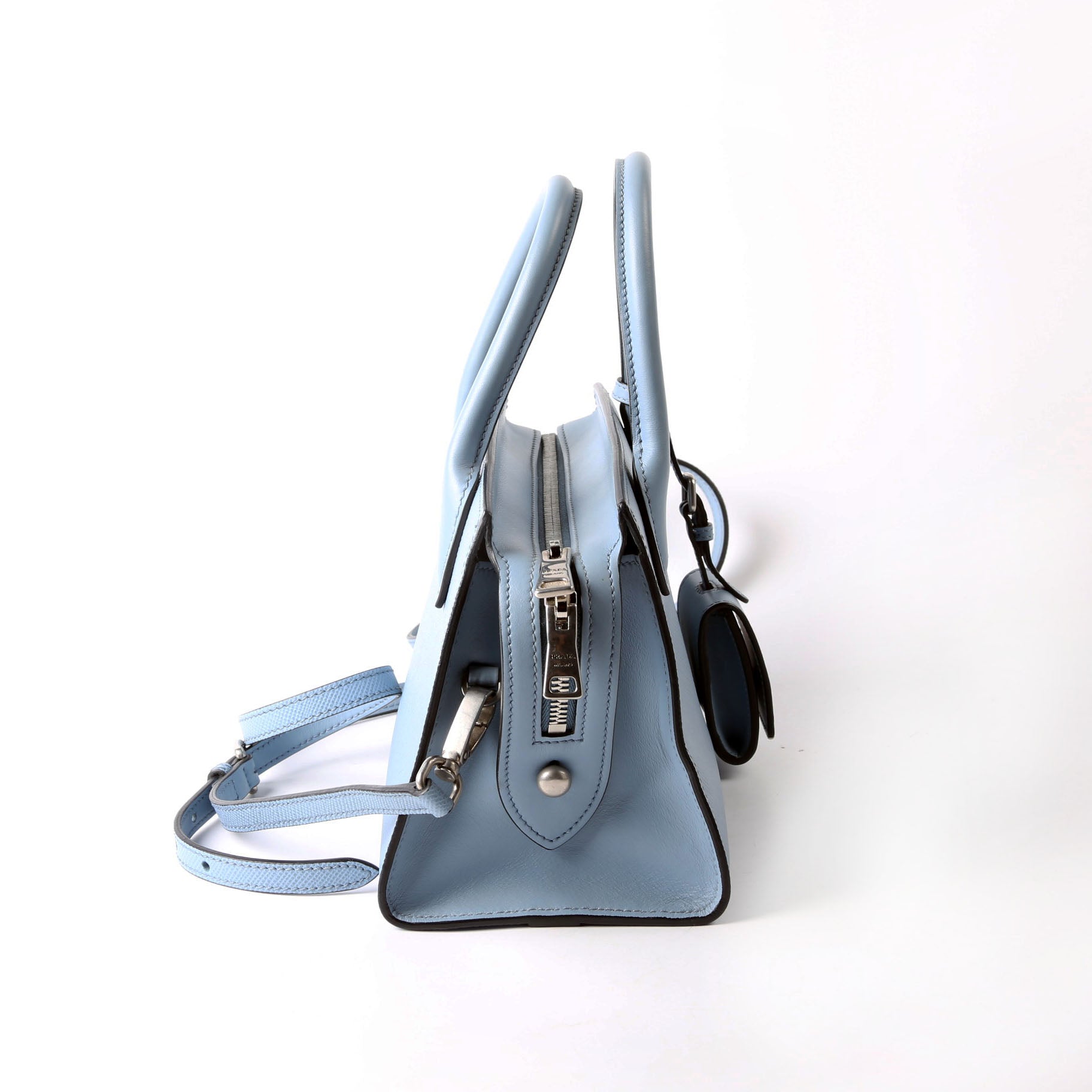 1BA269 Kristen Saffiano Satchel Blue