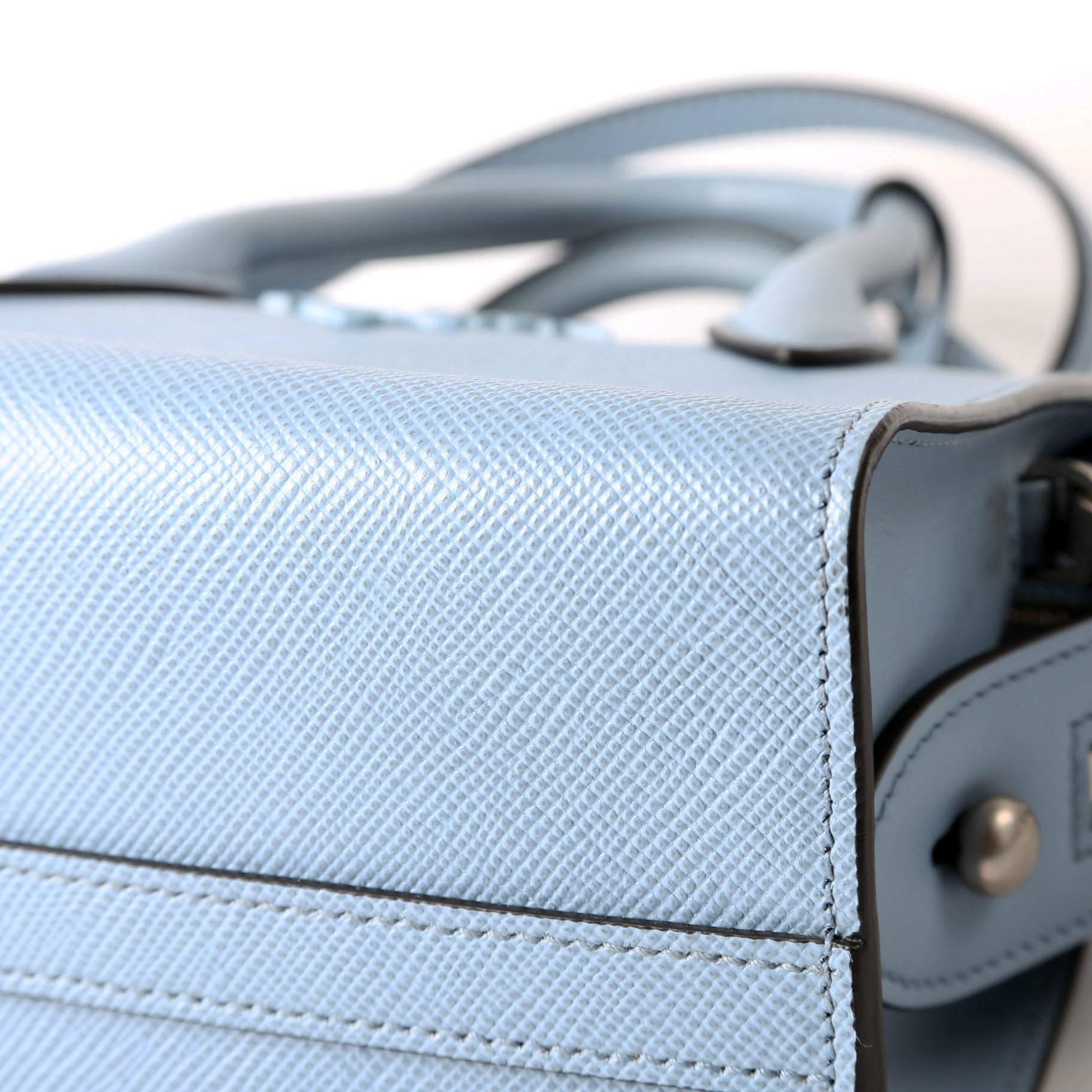 1BA269 Kristen Saffiano Satchel Blue