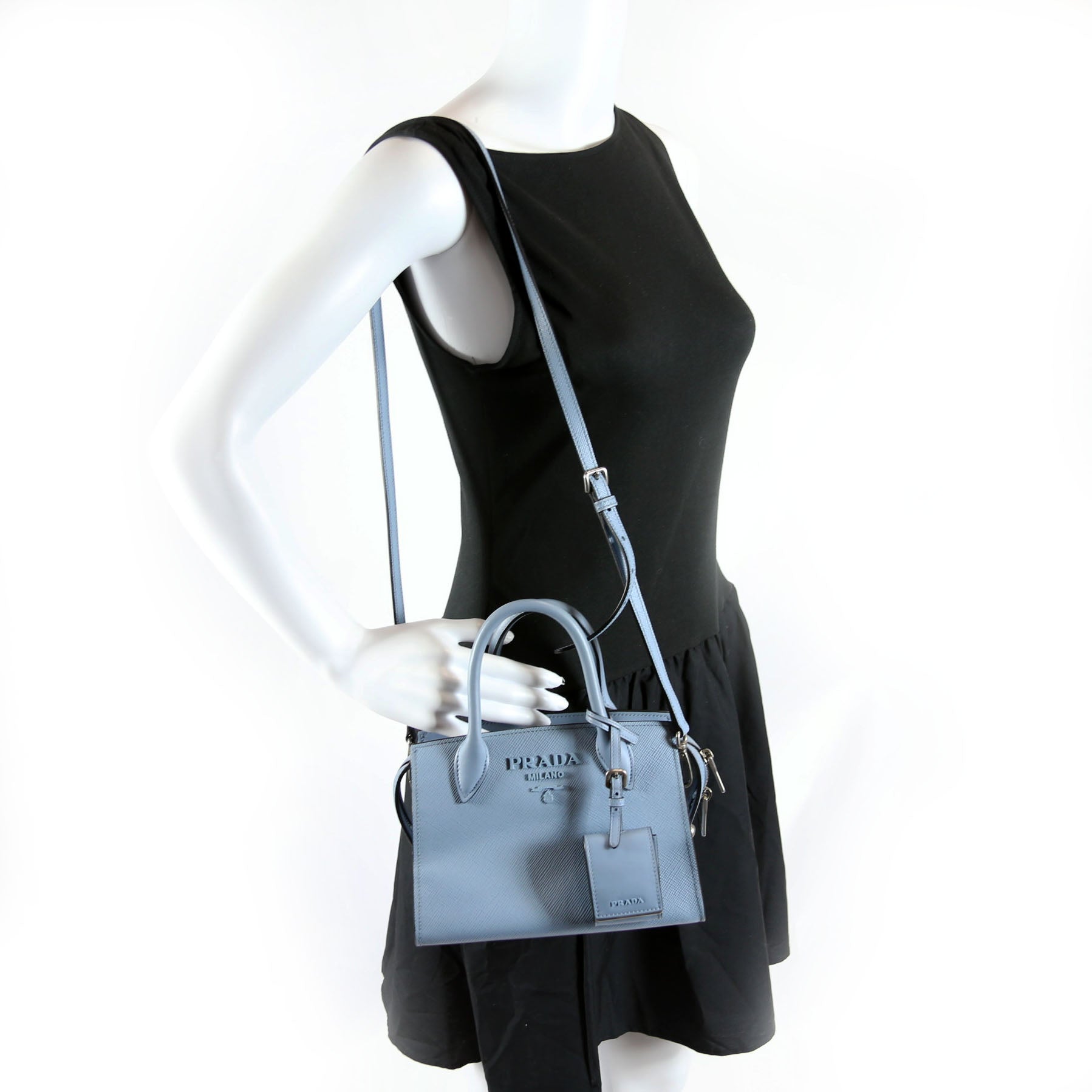 1BA269 Kristen Saffiano Satchel Blue