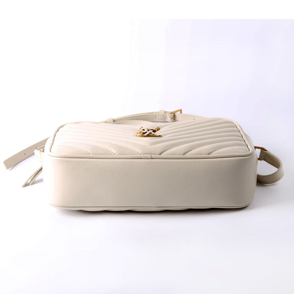 SAINT LAURENT Lou Camera Bag Quilted 574494 Ivory