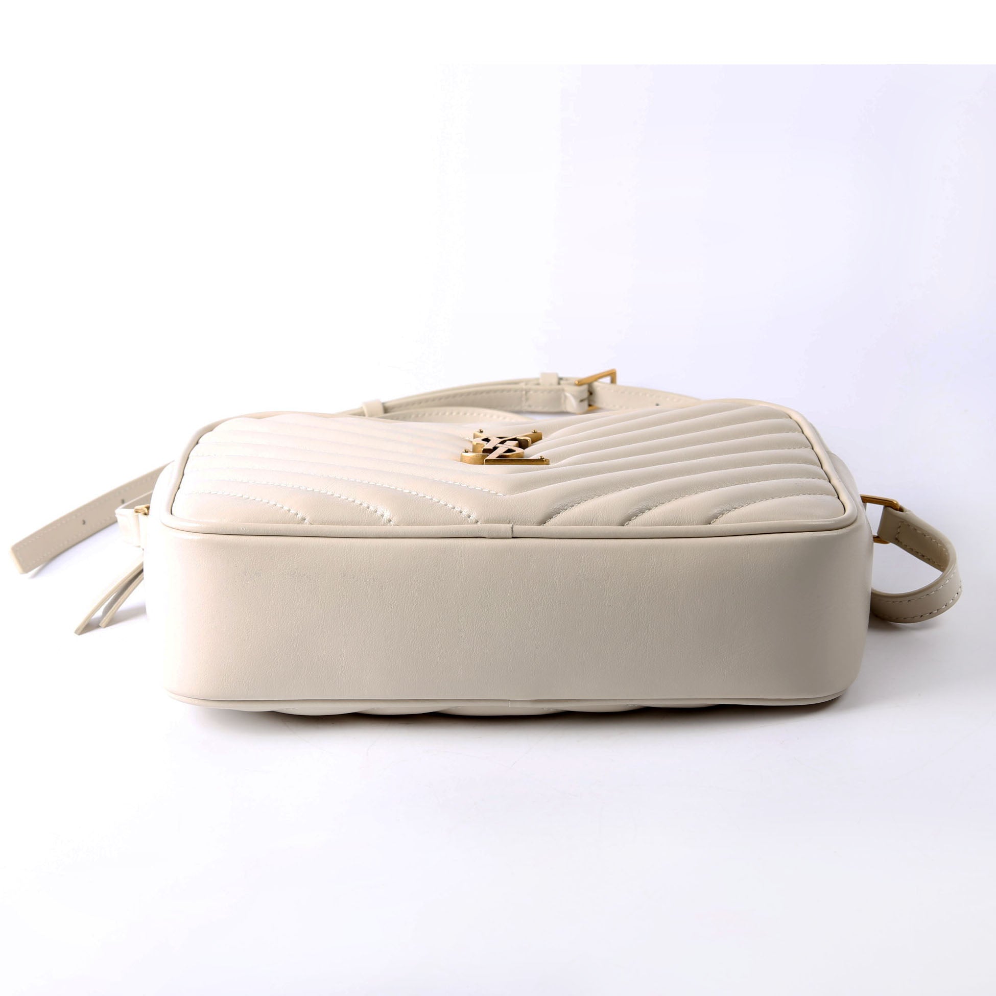 SAINT LAURENT Lou Camera Bag Quilted 574494 Ivory