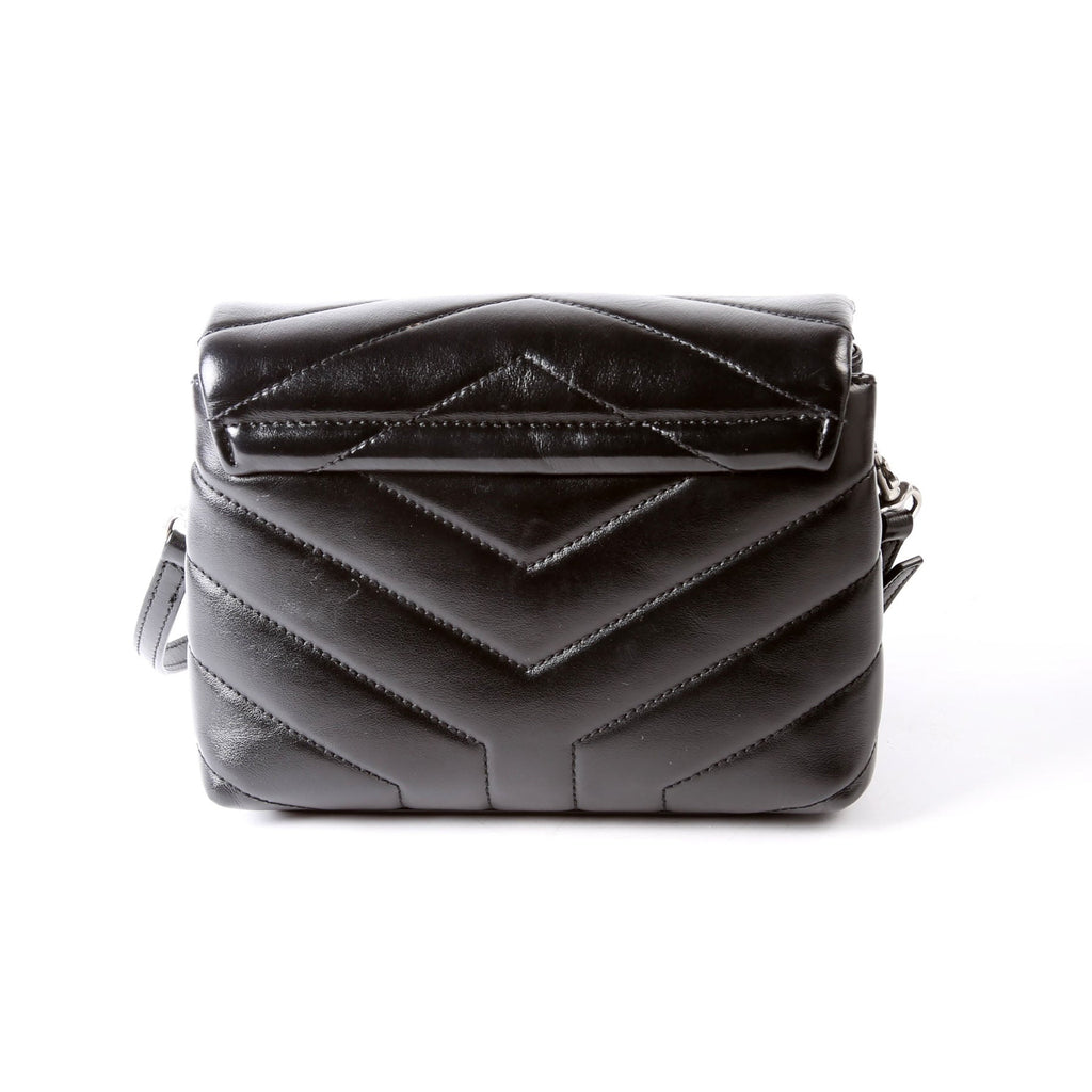 SAINT LAURENT LouLou Satchel Toy Crossbody 467072 Black