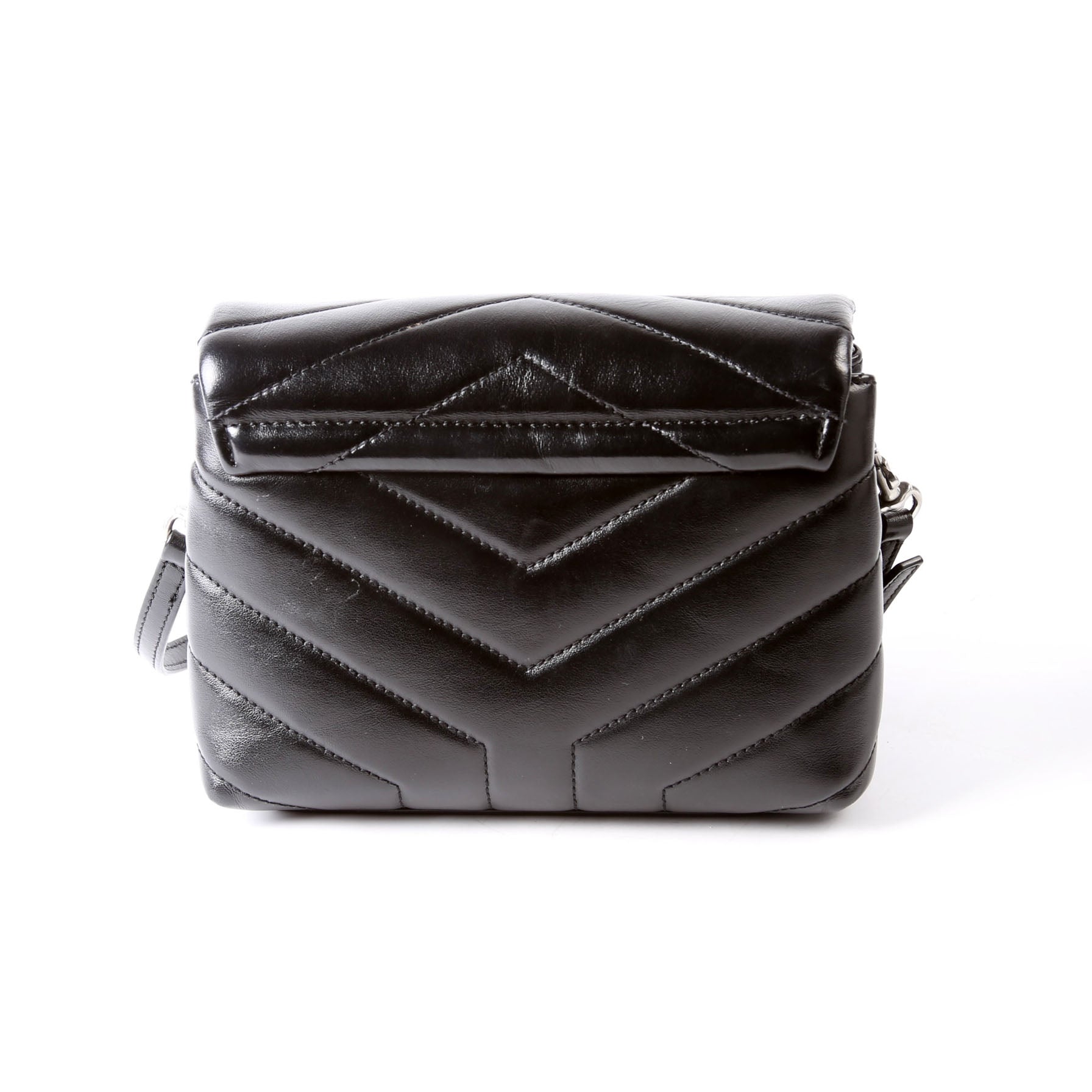 SAINT LAURENT LouLou Satchel Toy Crossbody 467072 Black