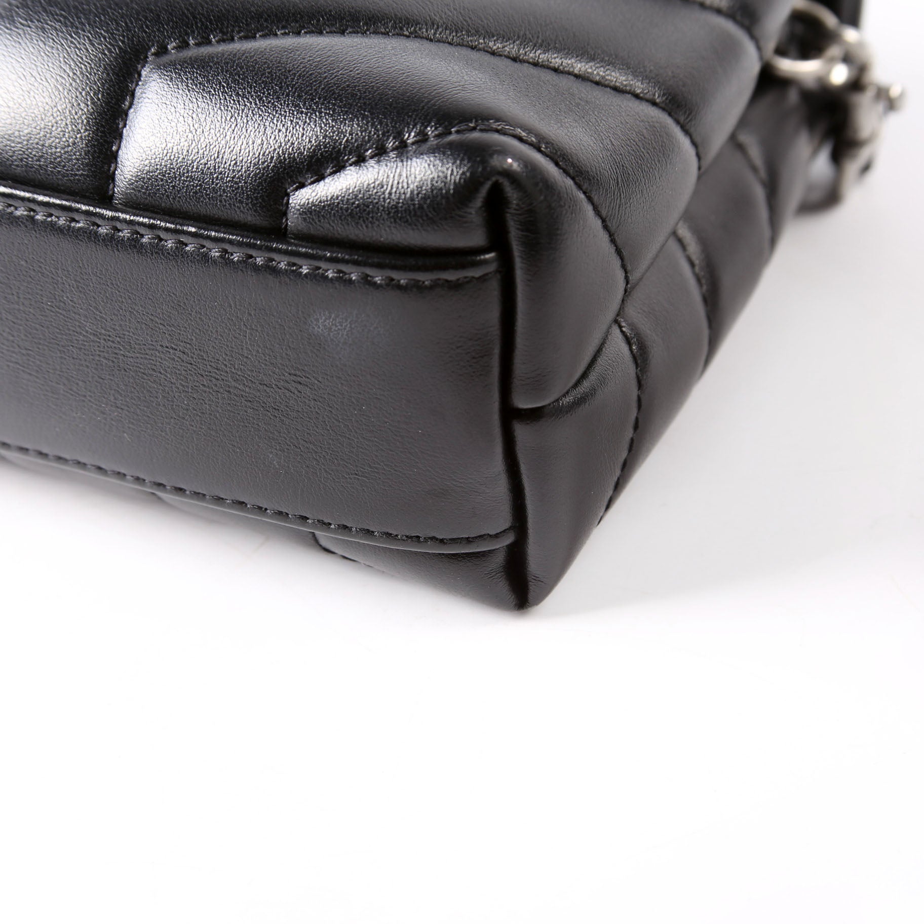 SAINT LAURENT LouLou Satchel Toy Crossbody 467072 Black