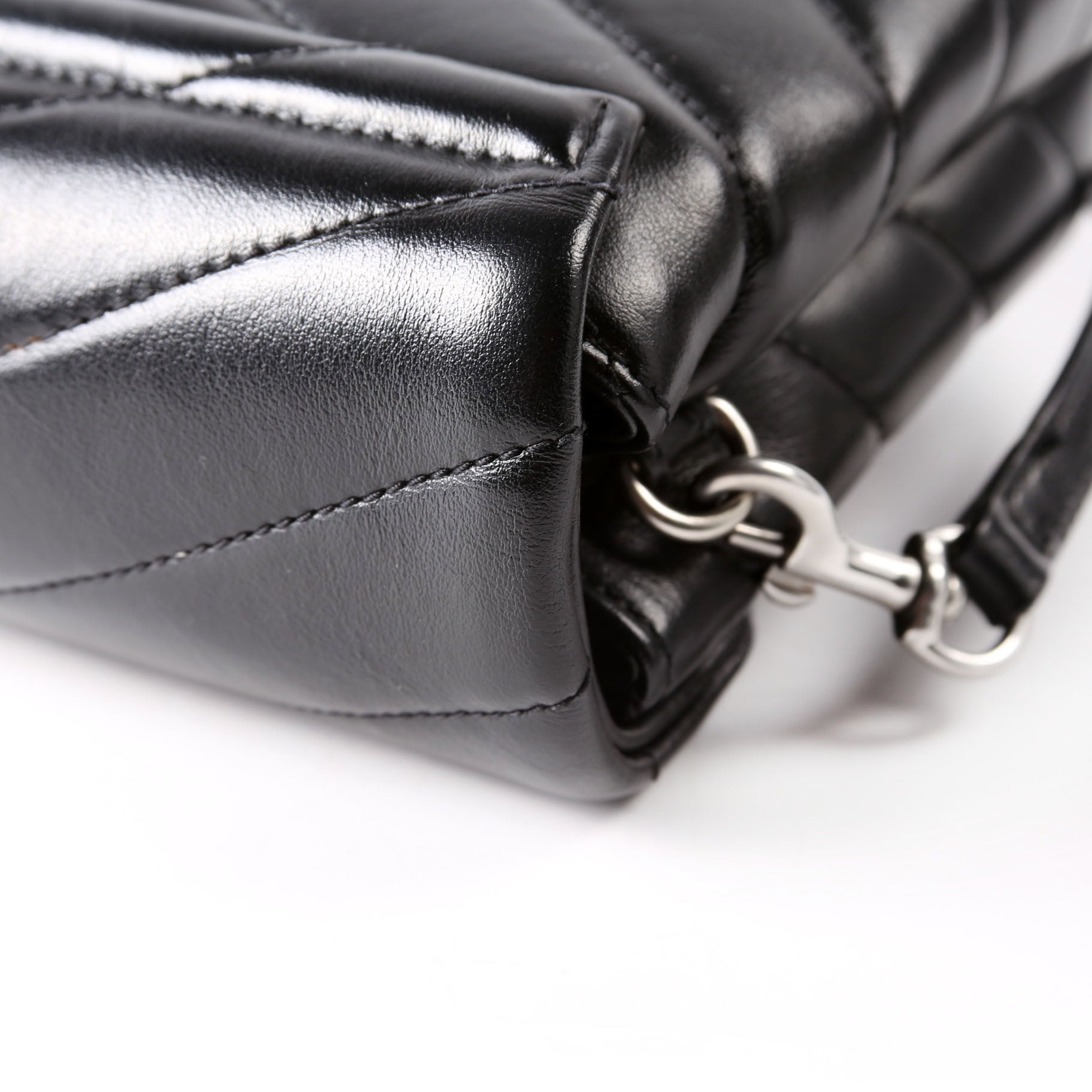 SAINT LAURENT LouLou Satchel Toy Crossbody 467072 Black