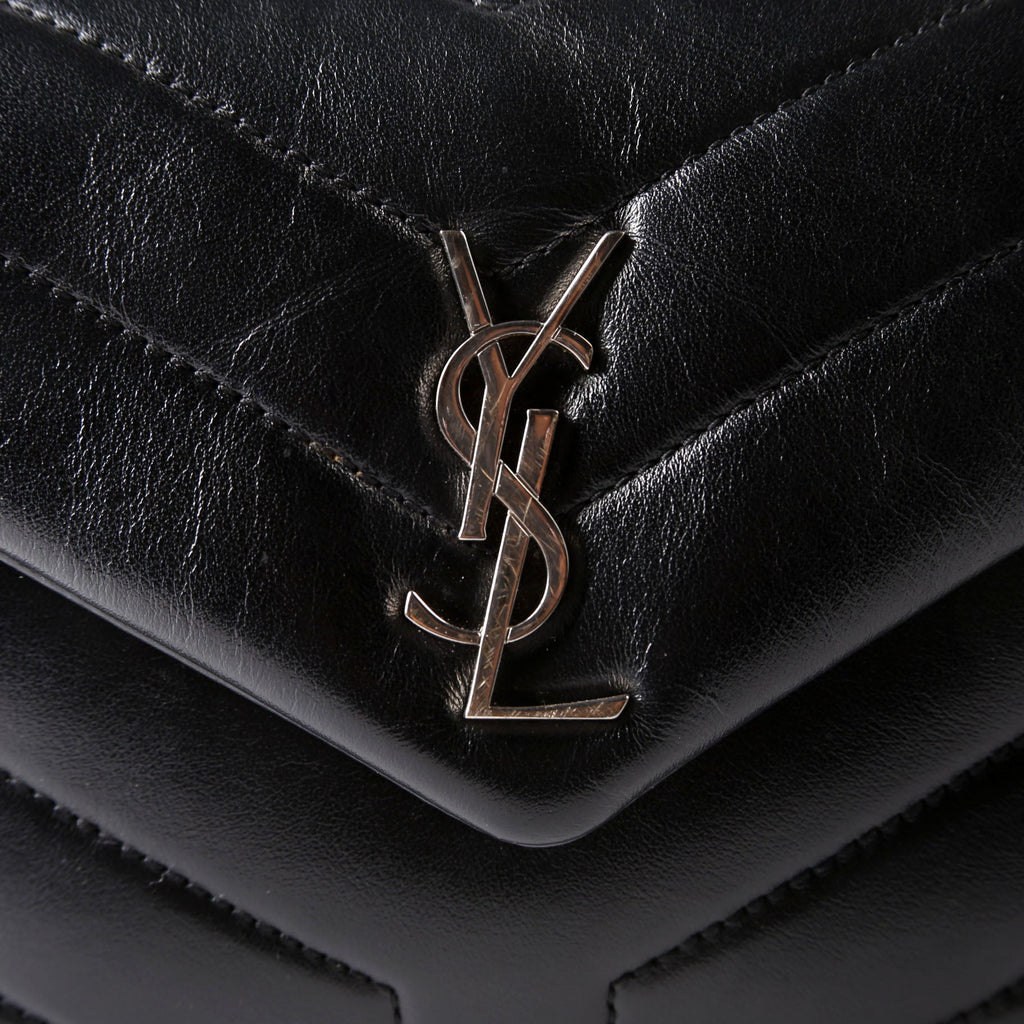 SAINT LAURENT LouLou Satchel Toy Crossbody 467072 Black