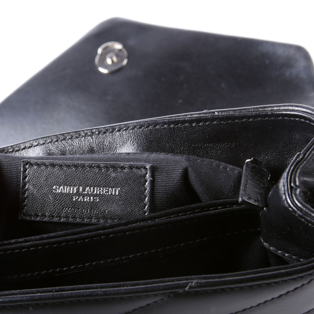 SAINT LAURENT LouLou Satchel Toy Crossbody 467072 Black