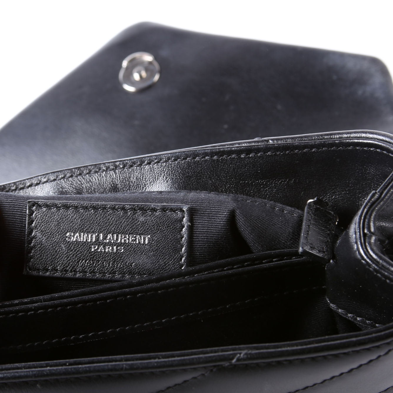 SAINT LAURENT LouLou Satchel Toy Crossbody 467072 Black