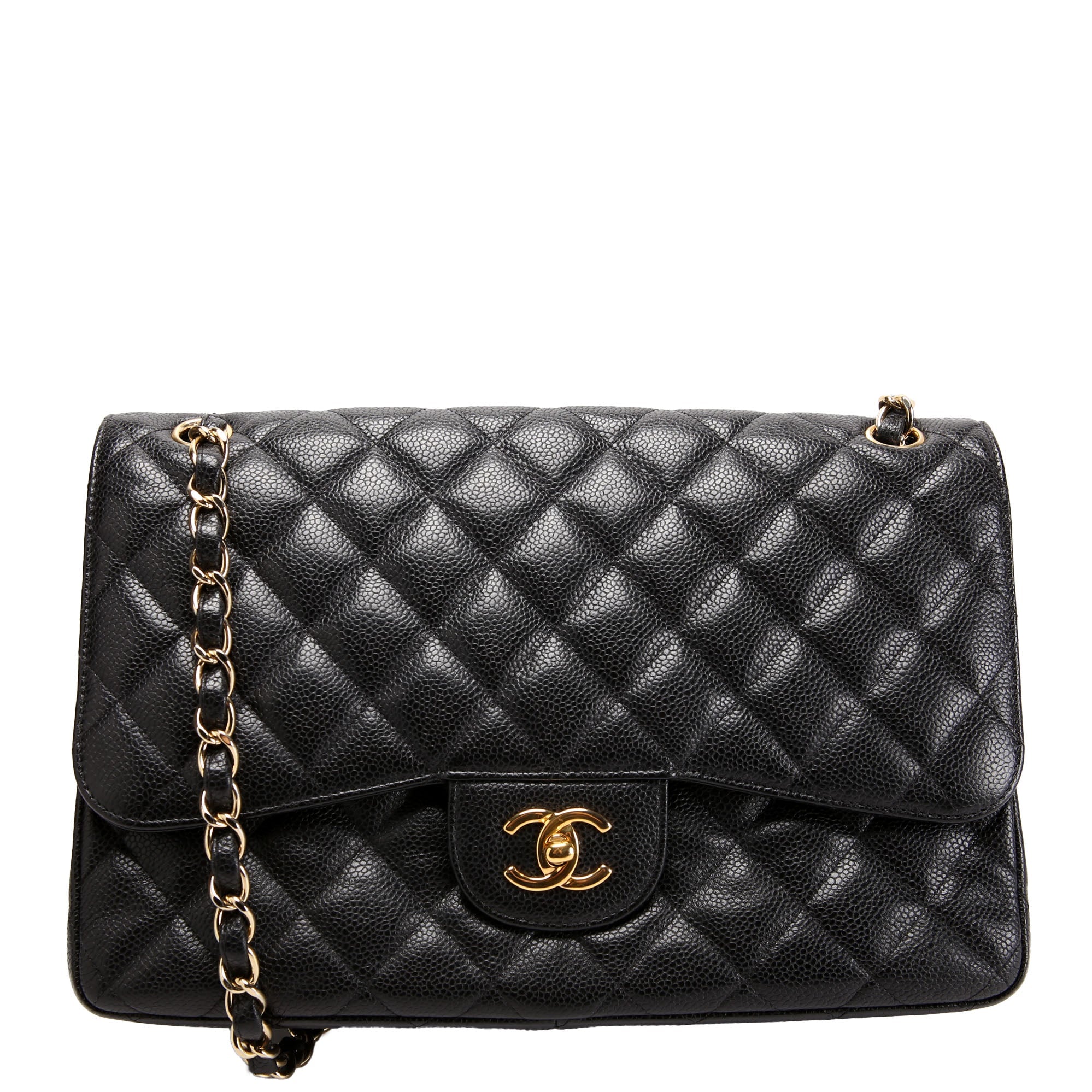 Classic Flap Jumbo Caviar 17-20M Black