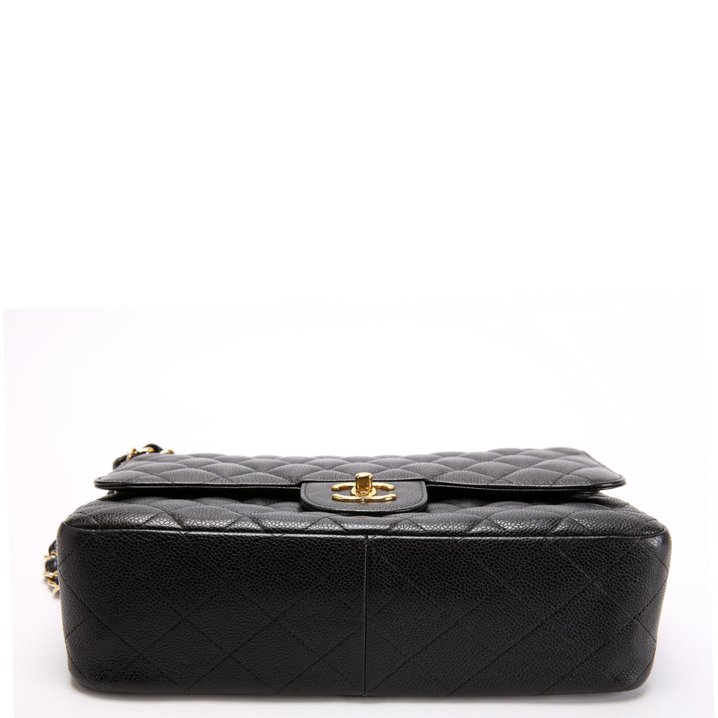 Classic Flap Jumbo Caviar 17-20M Black