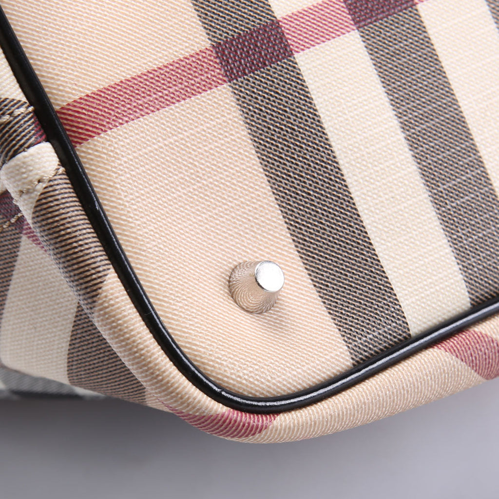 Nova Check Coated Canvas Zip Tote