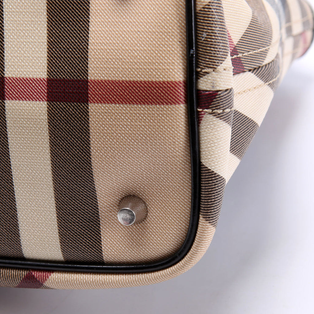 Nova Check Coated Canvas Zip Tote