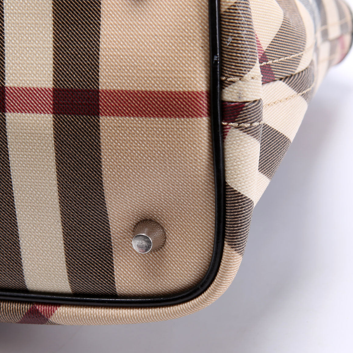 Nova Check Coated Canvas Zip Tote