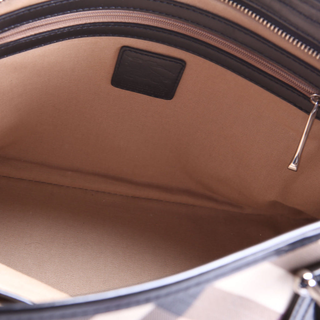 Nova Check Coated Canvas Zip Tote