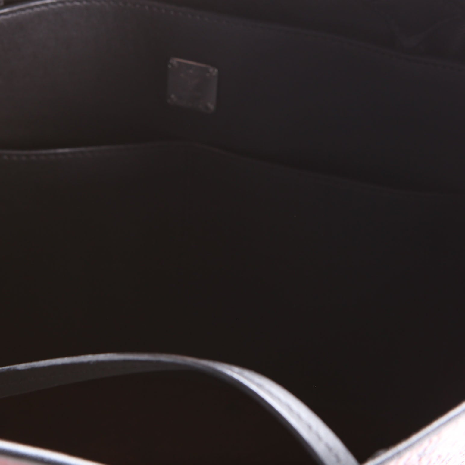 Kira Medium Tote with Pouch Metallic Visetos Burgundy/Black