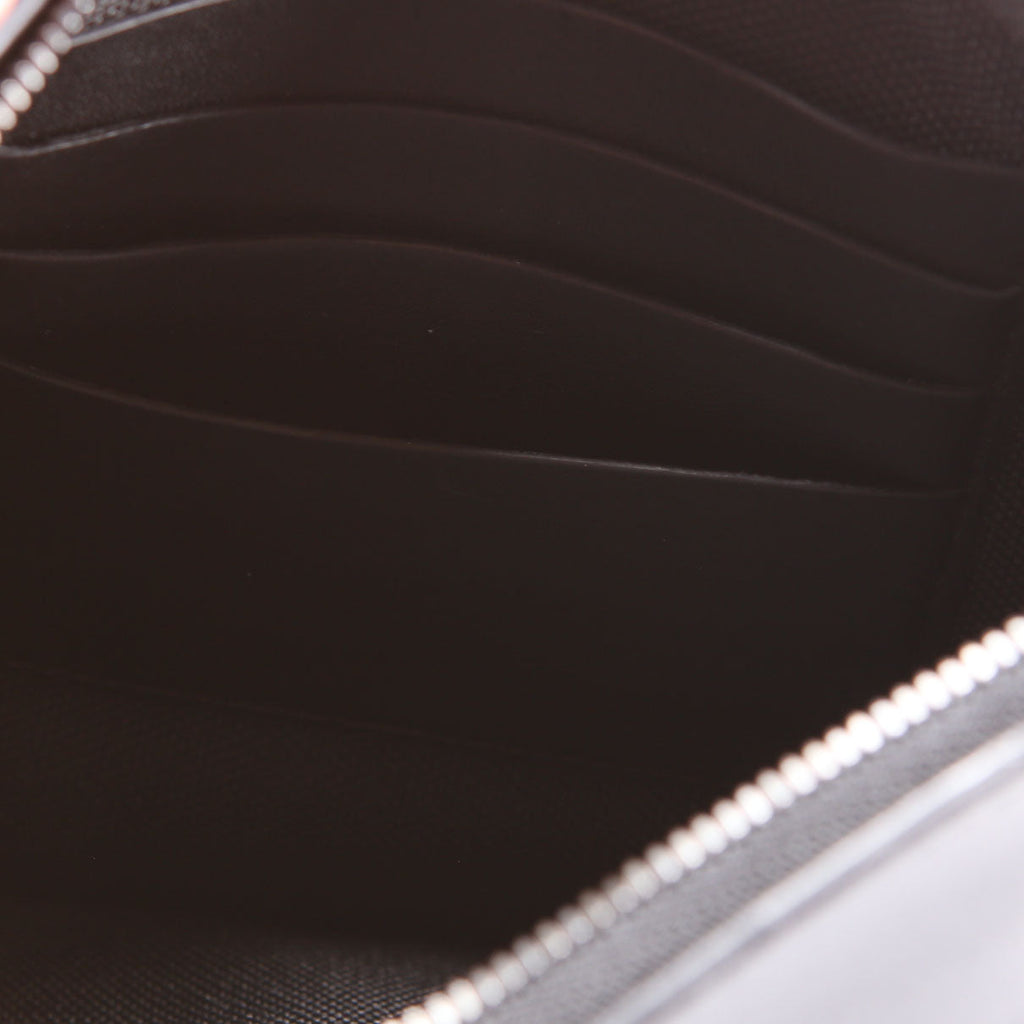 Kira Medium Tote with Pouch Metallic Visetos Burgundy/Black