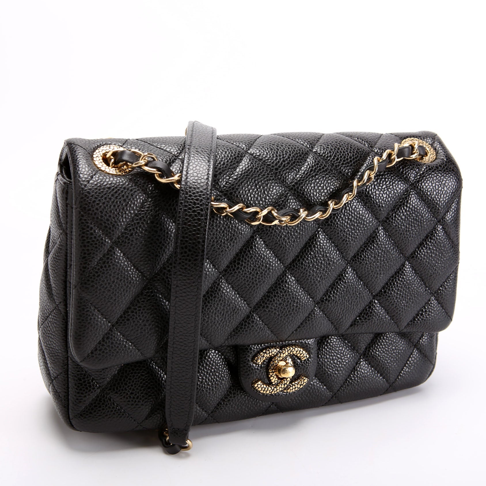 Classic Flap Small Caviar Black RFID