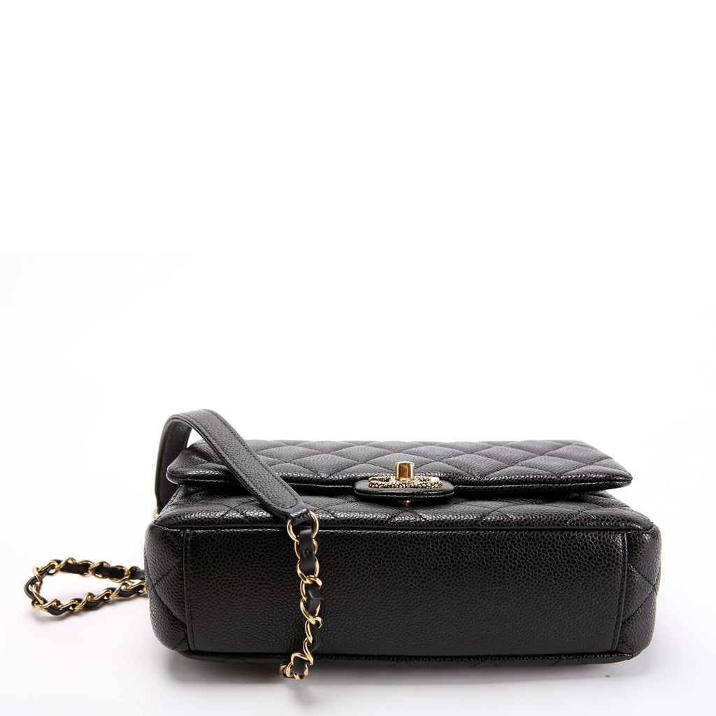 Classic Flap Small Caviar Black RFID