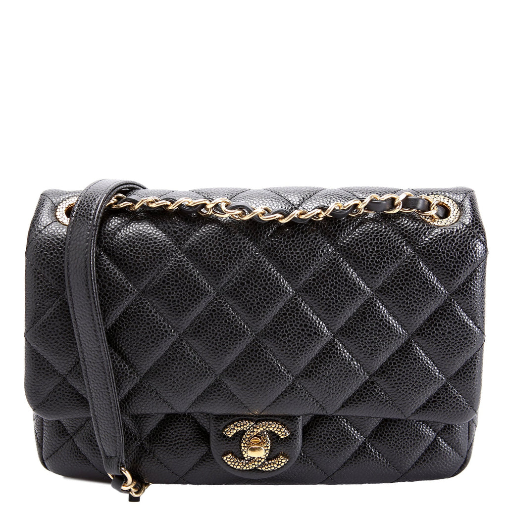 Classic Flap Small Caviar Black RFID