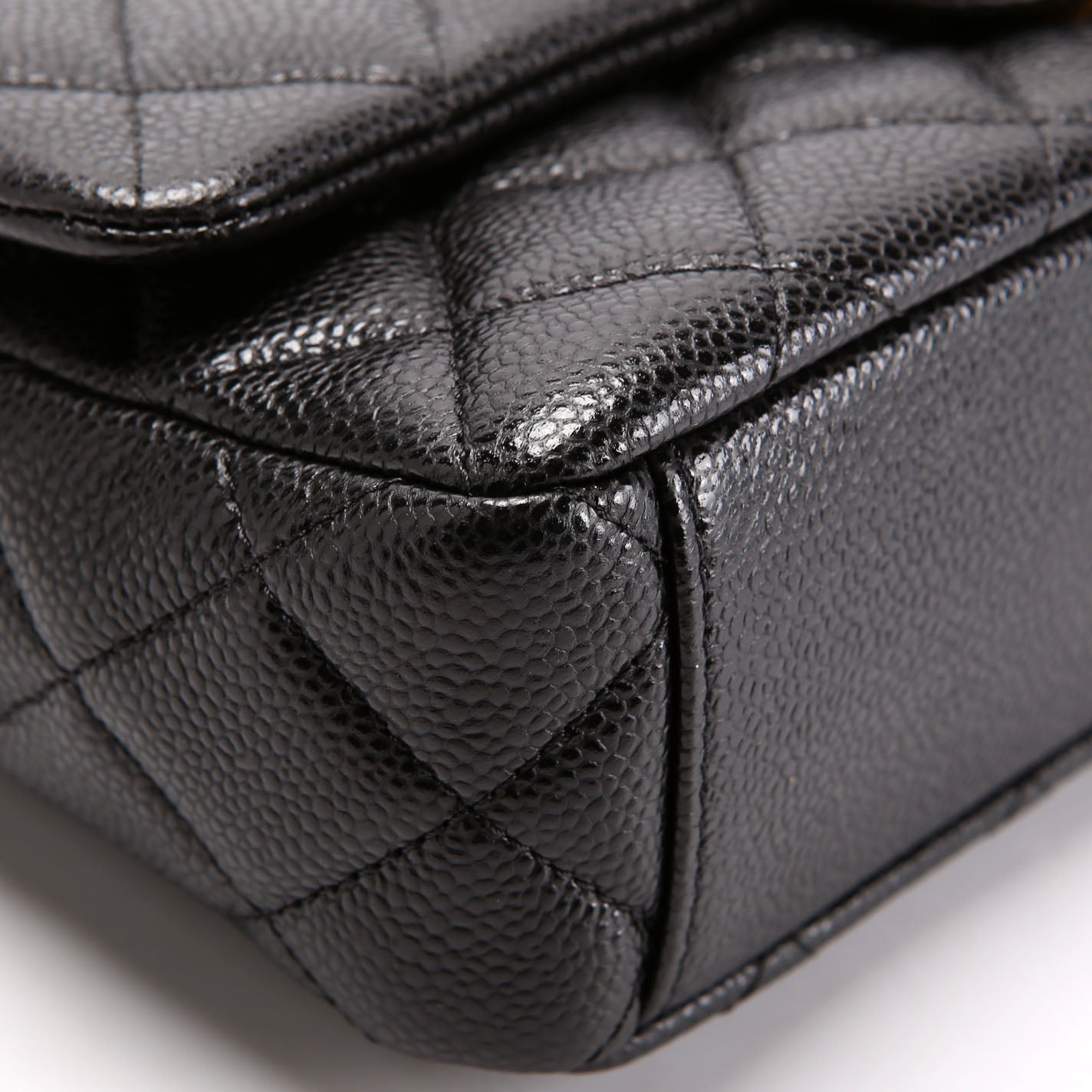 Classic Flap Small Caviar Black RFID
