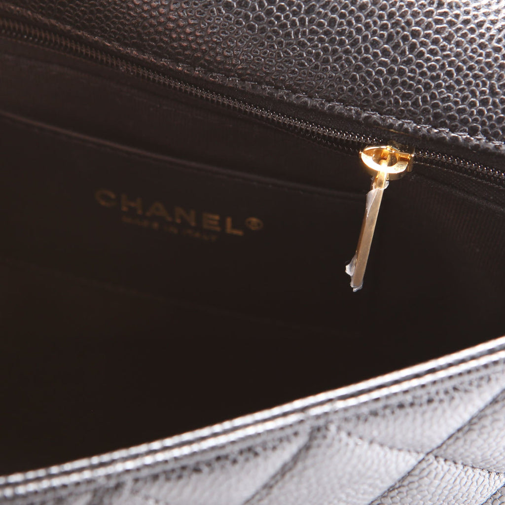 Classic Flap Small Caviar Black RFID