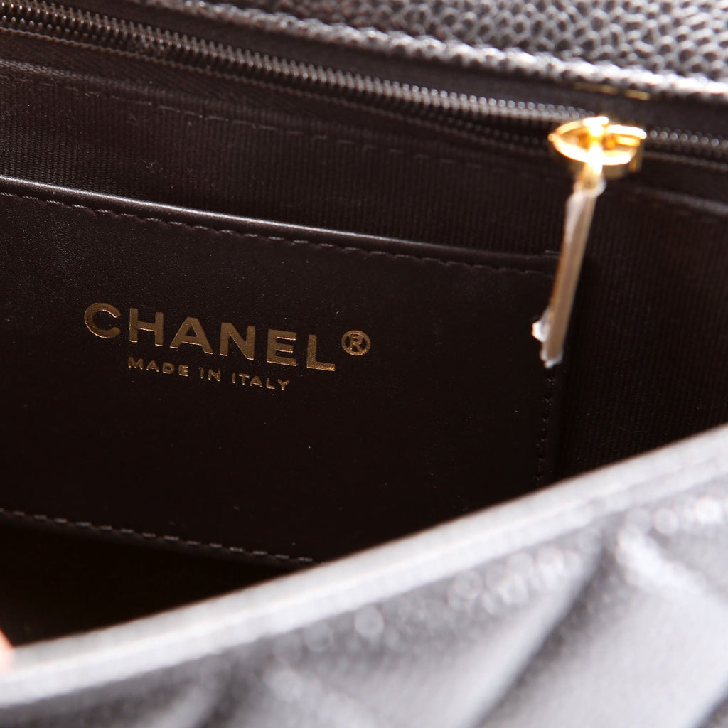 Classic Flap Small Caviar Black RFID