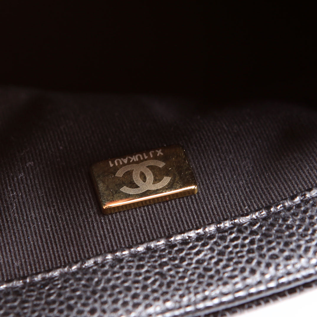 Classic Flap Small Caviar Black RFID