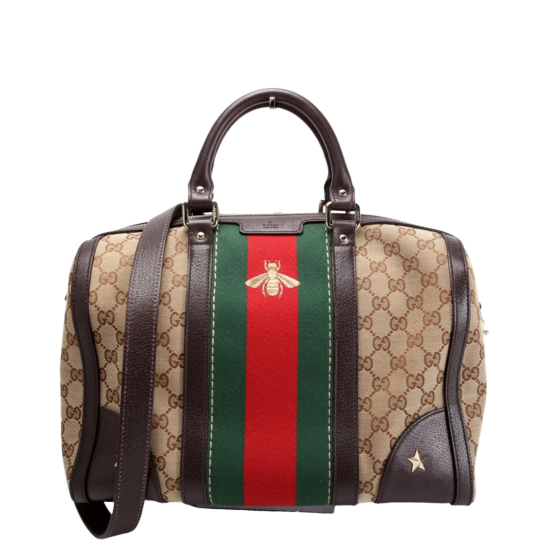 406868 Webby Bee Boston Bag Brown