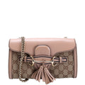 Gucci 283063 Emily Chain Mini Canvas/Calfskin Tan