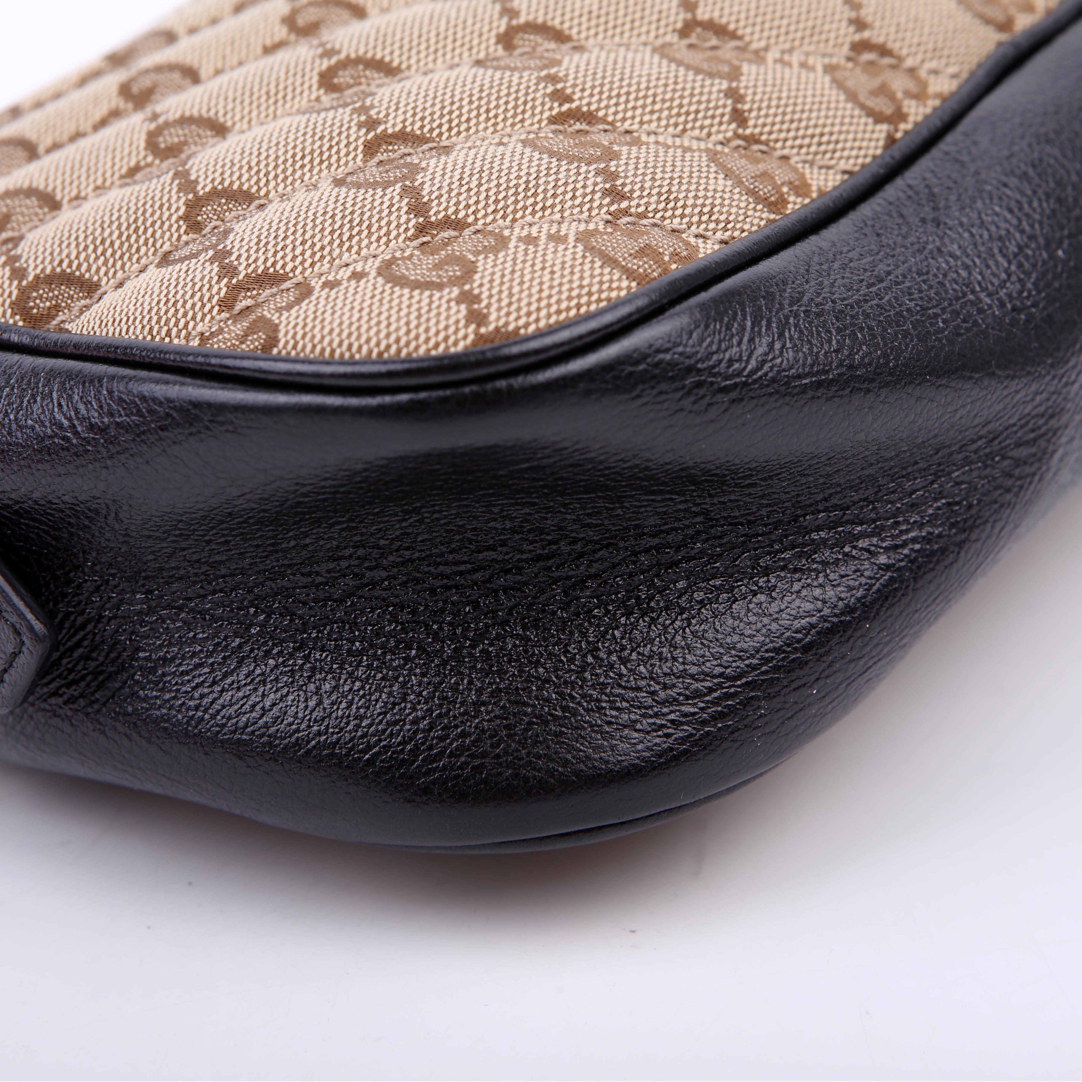 Gucci 447632 Marmont Small GG Canvas Camera Bag Black