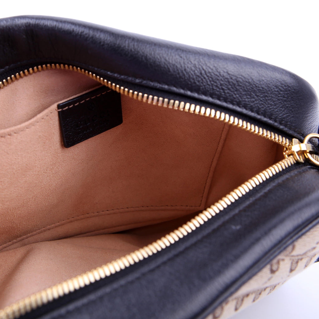 Gucci 447632 Marmont Small GG Canvas Camera Bag Black