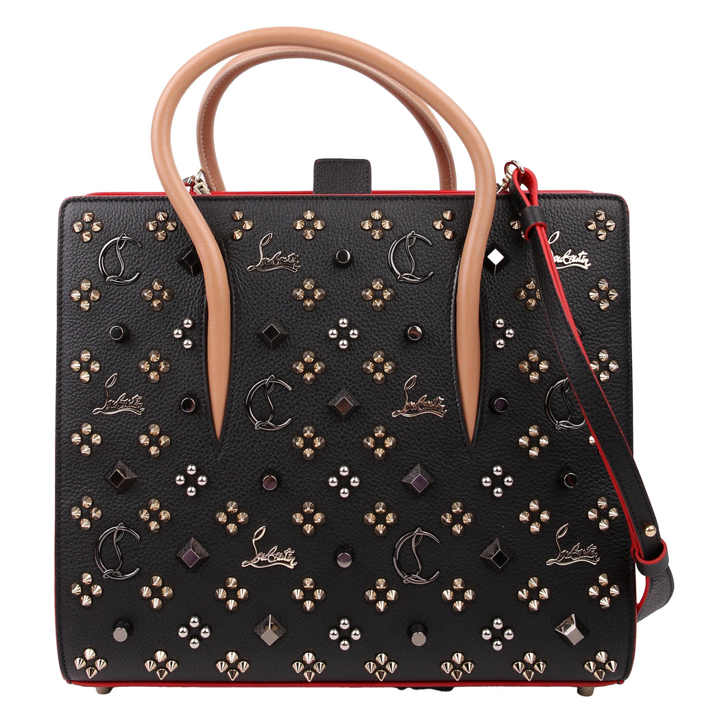Paloma Medium Satchel Calfskin Spikes Loubinthesky