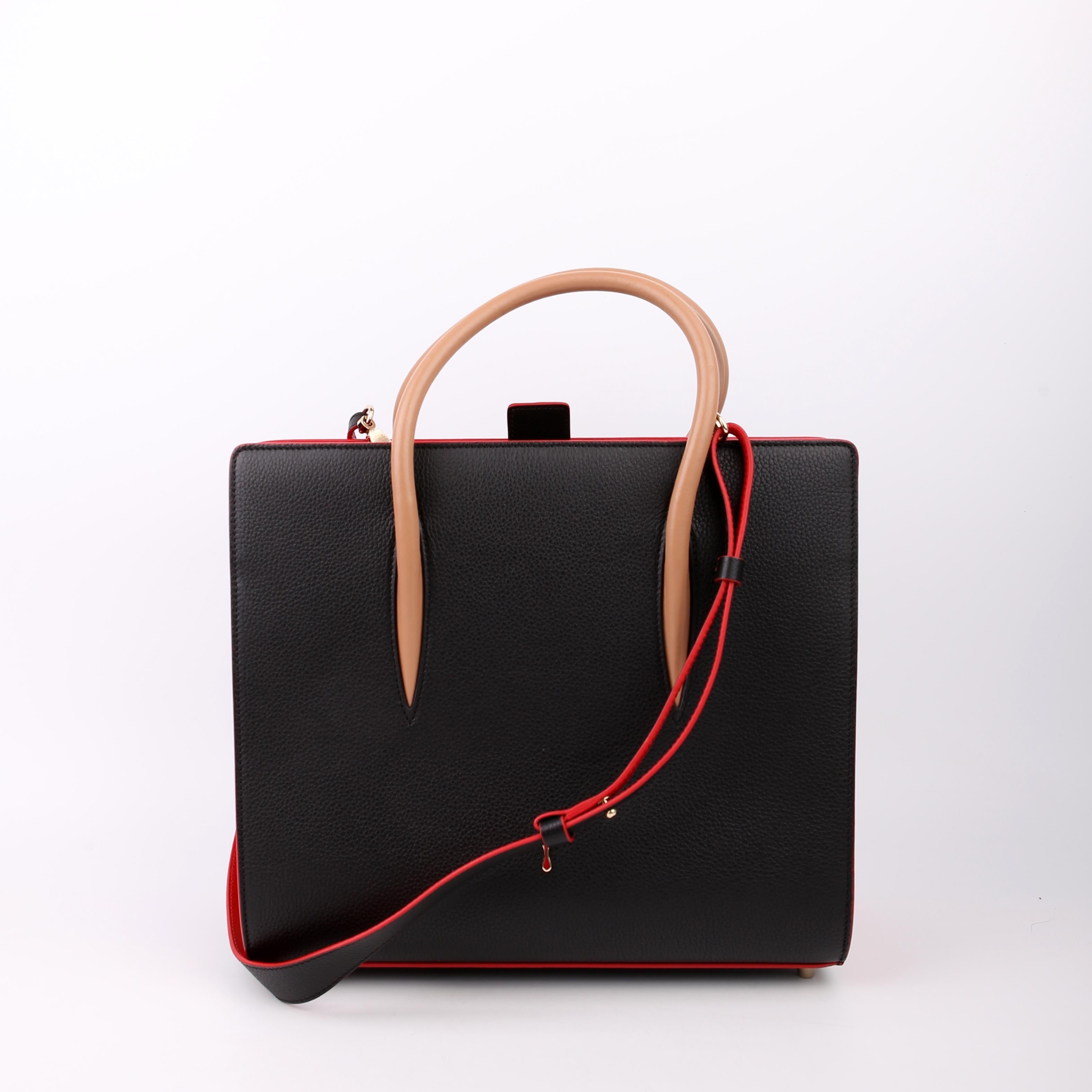 Paloma Medium Satchel Calfskin Spikes Loubinthesky
