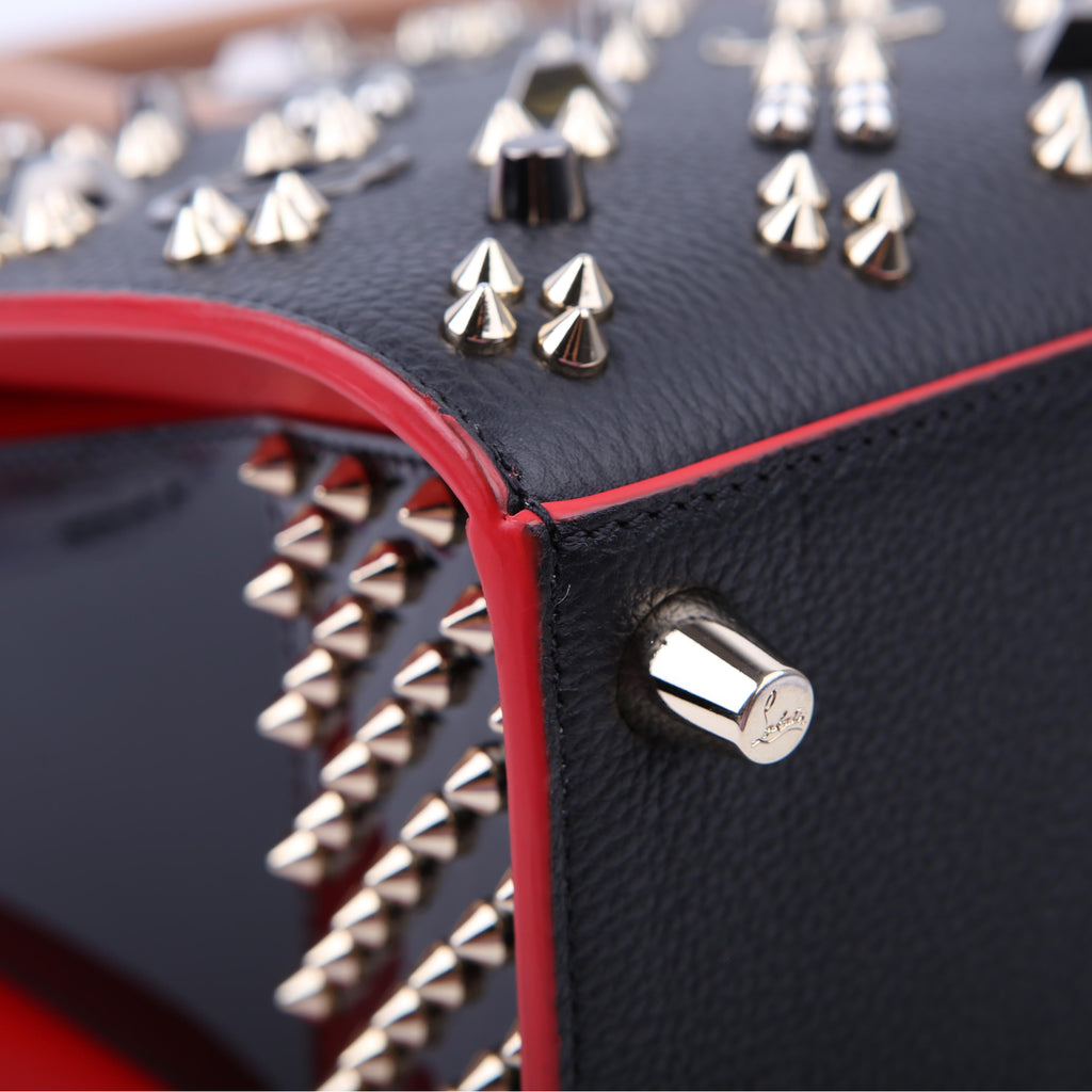 Paloma Medium Satchel Calfskin Spikes Loubinthesky