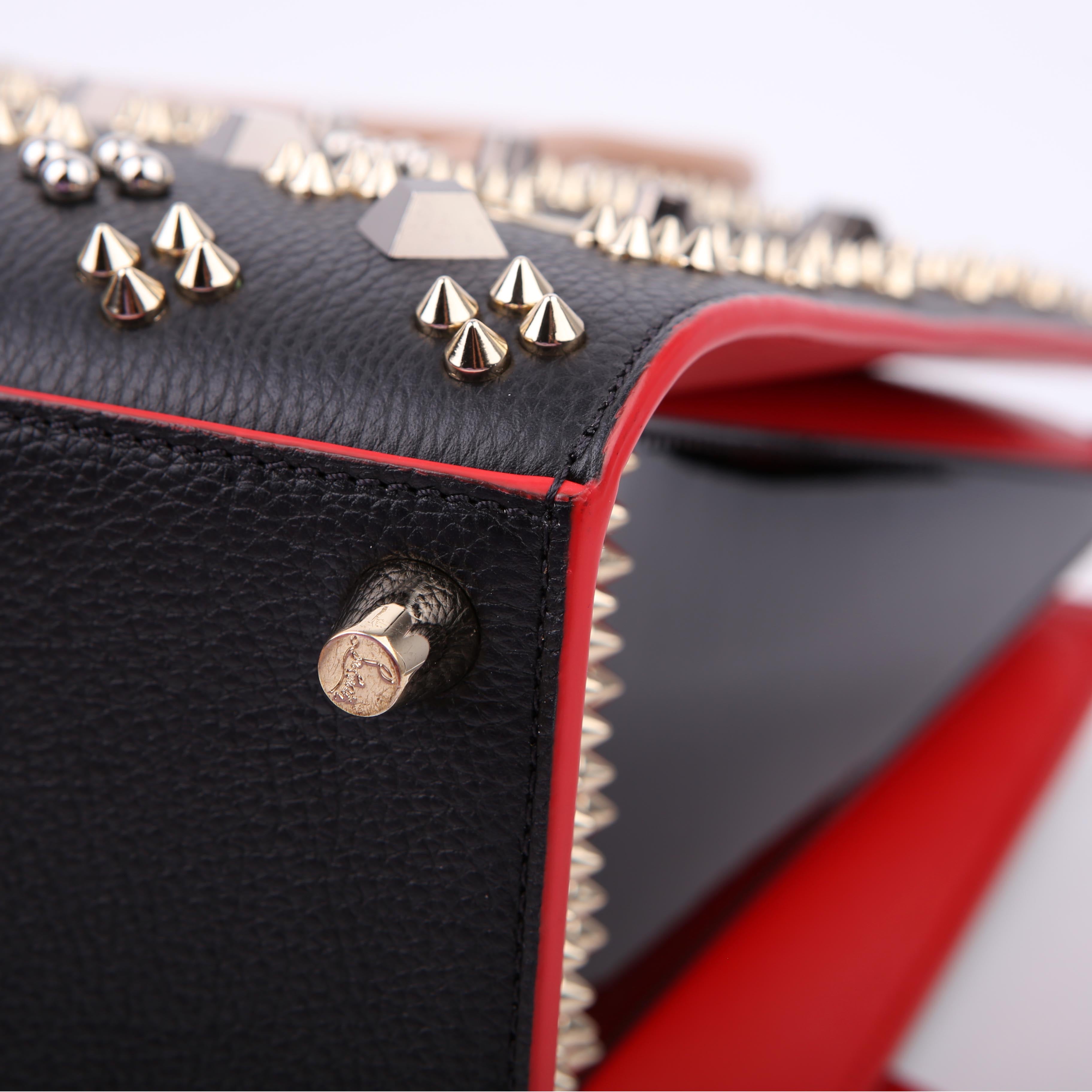 Paloma Medium Satchel Calfskin Spikes Loubinthesky